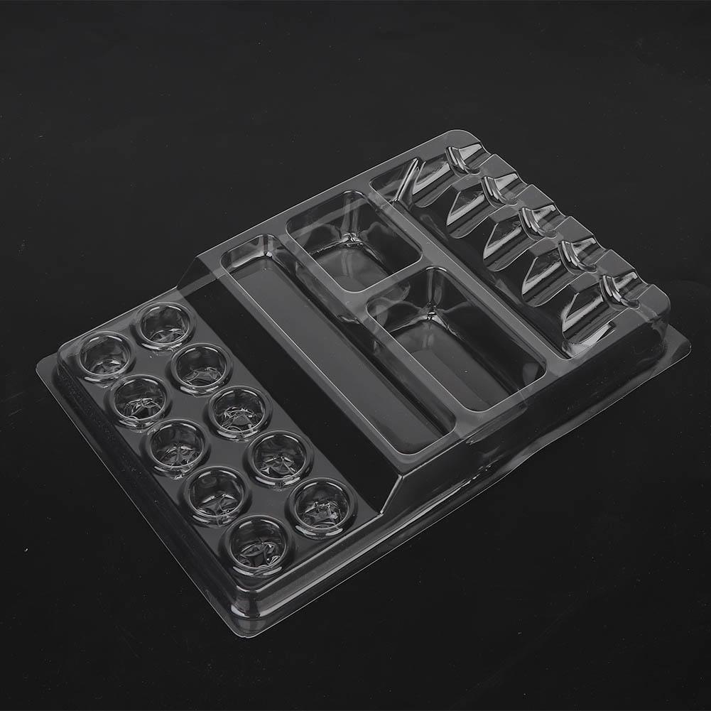 25 Stück Einweg Tattoo Farbe Pigment Tablett Ständer Tattoo Nadelkopf Halter Behälter