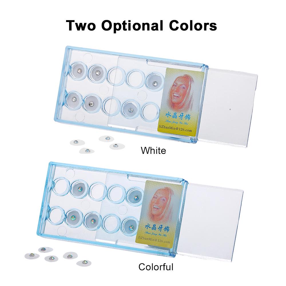 10 Stücke Dental Oral Zähne Edelsteine Kristall Zahn Ornamente Schmuck Klare Farbe 1