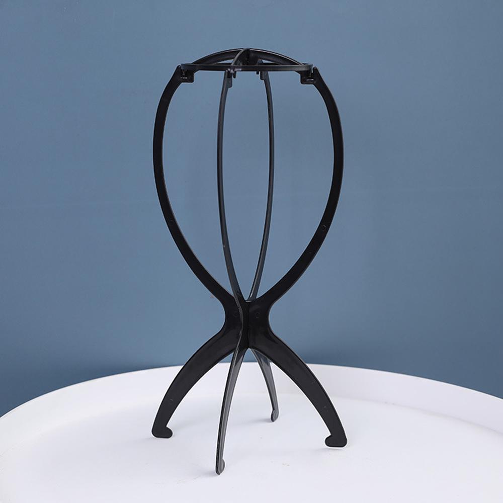 Rack-Perücke, spezielle Halterung, Modell, Hut, Mütze, Halterung, Kunststoff-Halterung, Gürtel, abnehmbare Montage, Perücke schwarz