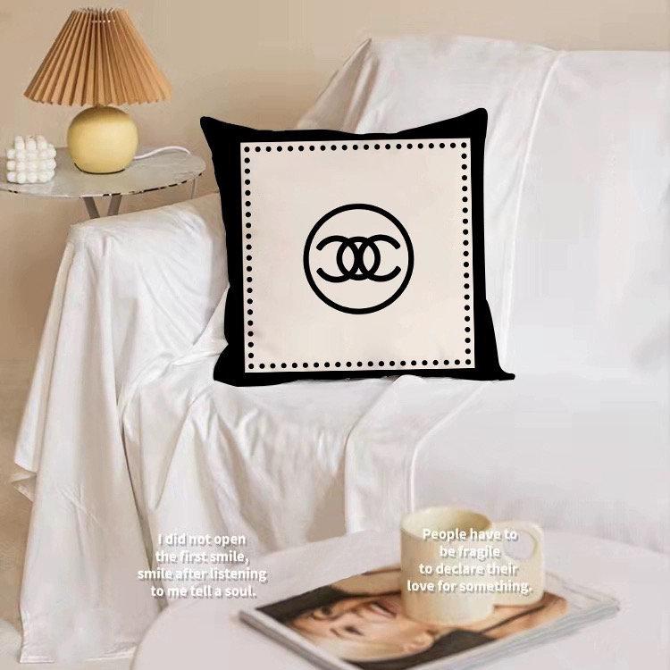 Nordisches Schwarz-Weiß-Kissen Sofa Wohnzimmer Schlafzimmer Kissen Büro Nachttisch Rücken Einfache und Atmosphärische Heimdekoration 45 * 45Cm