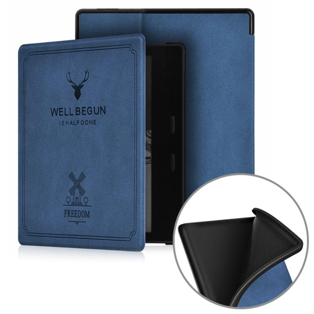 9./10. Generation Smart Cover Hülle Schutzhülle für Kindle Oasis 2/3 Home Office ozeanblau