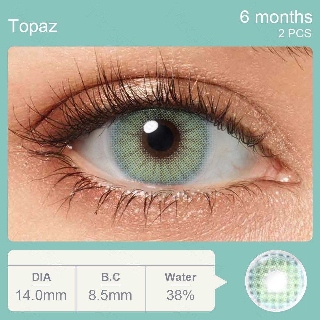 Magister Farbkontaktlinsen für die Augen. Natürliche farbige Augenlinsen. Graue Linsen. Schönheitsschüler. Augenkontakte. Kosmetik. Farblinsen S2-1