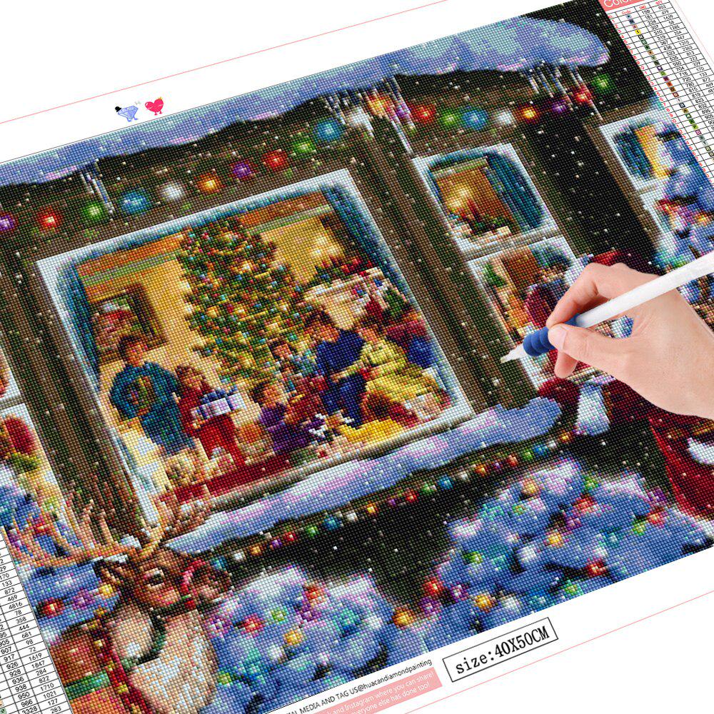 5D DIY volle quadratische Runde Diamant Malerei Weihnachtsmann Verkauf Diamant Stickerei Mosaik Cartoon Weihnachtsdekoration Full Square 20X30CM