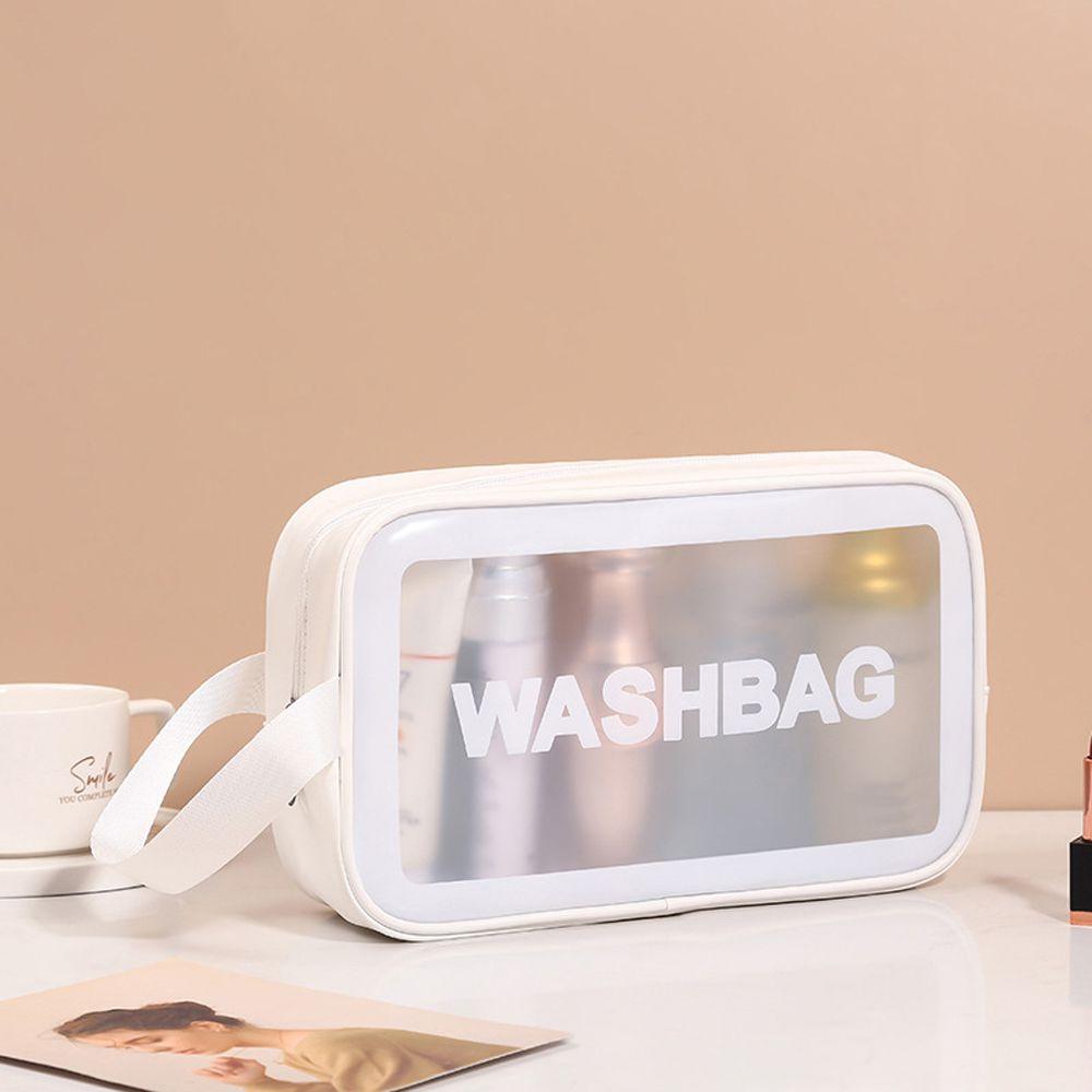 PVC-Multifunktions-wasserdichte Reise-Aufbewahrungstasche, Badetaschen, Reise-Organizer, Taschen, Kulturbeutel Medium weiß