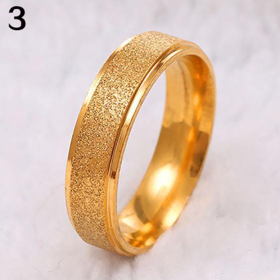 Ehering Ring Edelstahl Matt Ring Schmuck Paar Geschenk 7 gold