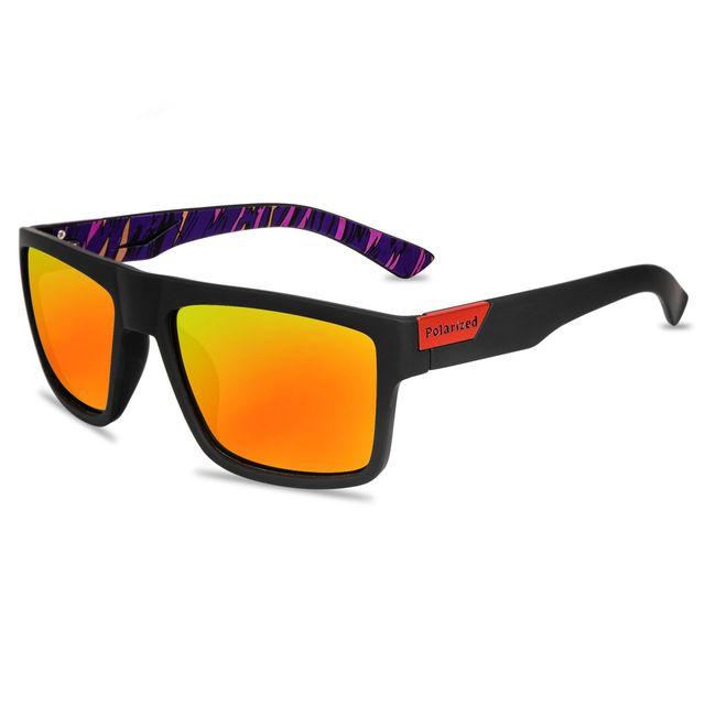 Luxus Sonnenbrillen Herren Damen Fashion Square Männliche Sonnenbrille Vintage Autofahren Angeln Brille Sport Shades nicht polarisierte Brille rot/schwarz