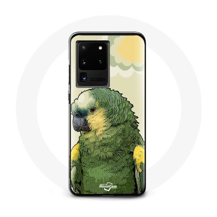 Hülle für Samsung Galaxy S20 Ultra Amazon Papageien Grün