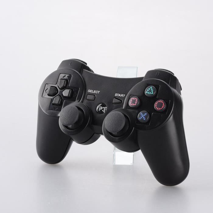 Gamecontroller - Gamepad - PS3 - Kabellos - Double Shock - Schwarz schwarz