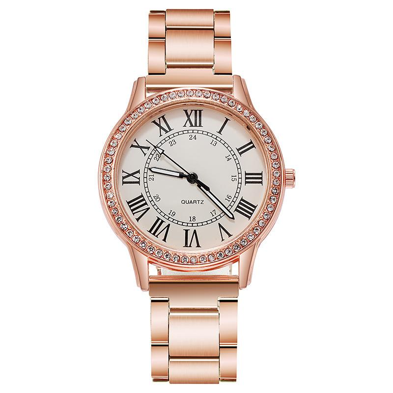 Frau Mode-Design Quarz Uhren Original Leucht Hände Damen Armbanduhren Uhr Beste Geschenke rose gold