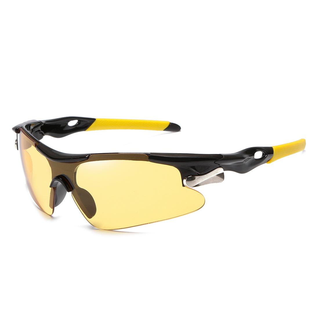 Auto Motorrad Nachtsichtbrille Herren Damen Blendfrei Sicherheit Fahren Outdoor Radfahren Reiten Skifahren Augenschutz Sonnenbrille W141241WW- beige
