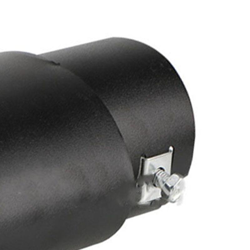 Auto Auspuffblende Edelstahl Rostfrei Universal Auspuff Endrohr für 5,3cm bis 3,8cm Rohr schwarz