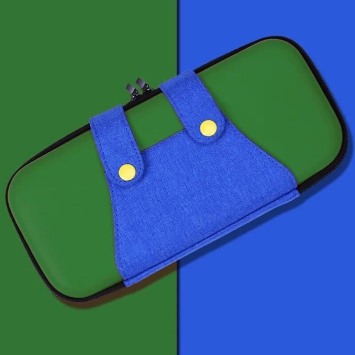 Grün – Tragbare Aufbewahrungstasche aus PU-Leder für Nintendo Switch, wasserdichte Hülle, Abdeckung für NS-Konsole, Zugriff grün