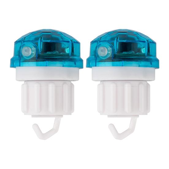 1/2 Stück Angelbissanzeiger Lampe Hochempfindliche Nacht Angelrutenspitze Schlagsensor Alarmlicht Elektronischer Bissanzeiger LED Lampe Angelzubehör 2pcs