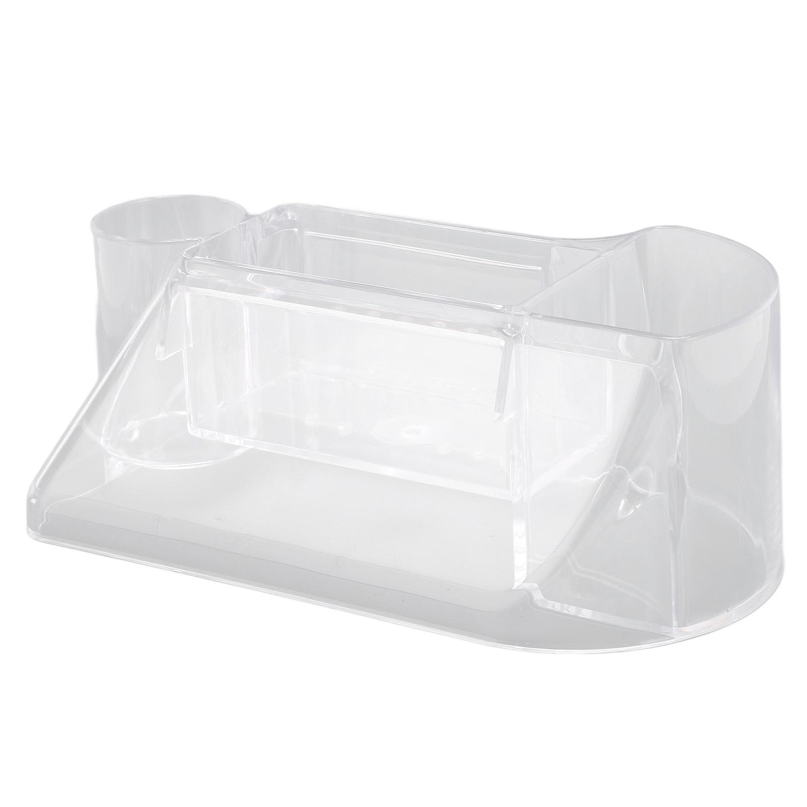 Nagelfräserhalter Nagelfräsermaschine Bits Manikürewerkzeuge Aufbewahrungsbox Transparent Multifunktional