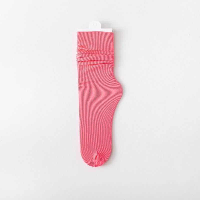 Frauen Damen Eis Seide Socken Sommer Ultra Dünne Kühle Socken Süßigkeiten Süße Atmungsaktive Socken Calcetines De Mujer Femmes Chaussettes dunkel rosa