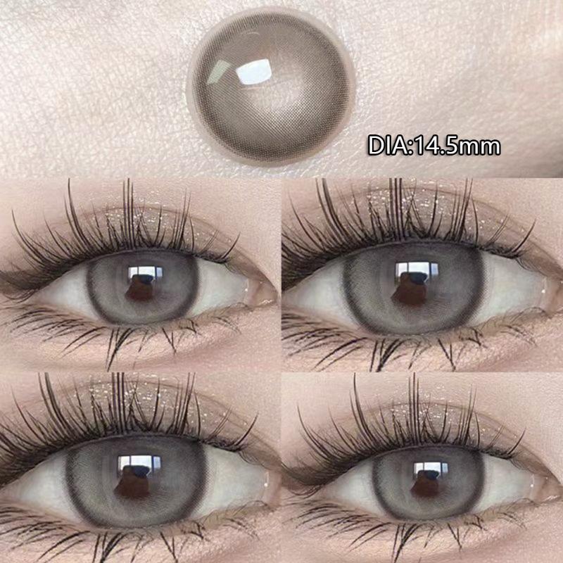 MillCreek 2 Stück/Paar Kontaktlinsen 14,5 MM Myopie Kontakt Kosmetische Kontaktlinsen 0,00~-8,00 -3.50 grau