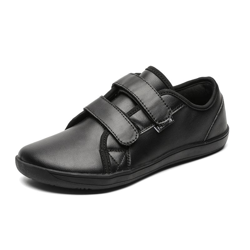 Herrenmode Weitzehen-Barfußschuhe Leichtgewichtige Weichsohlen-Low-Top-Outdoor-Sportarten Bequeme Modetrend-Freizeit-Sneaker 2025 37 schwarz