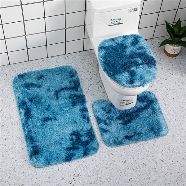 3 Teile/satz Plüsch Bad Matte Set Wc Deckel Abdeckung Anti Slip Dusche Teppiche Set Dusche Teppiche Boden Dekor Hause Badezimmer boden