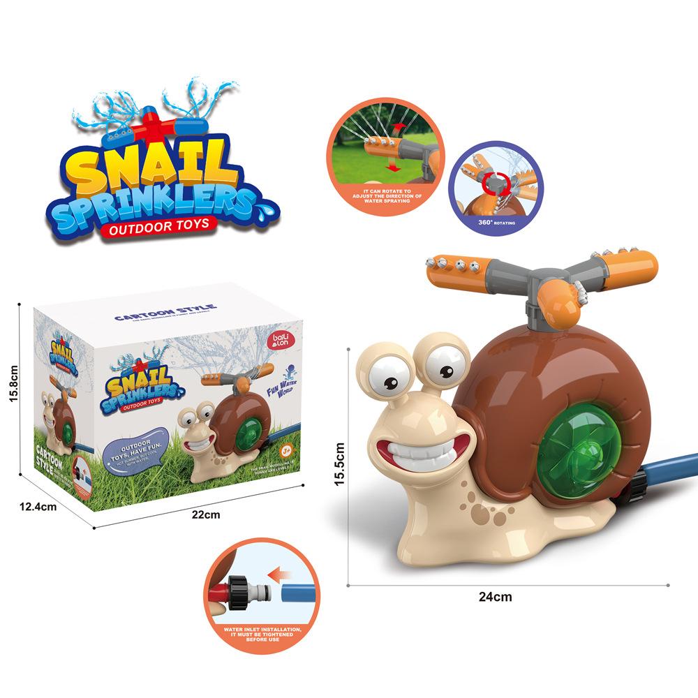 Wassersprüh-Spielzeug für draußen, Schnecken-Sprenger, Spielzeug für den Hinterhof-Garten, Sommer-Hof, Cartoon-Spritzer, Baby-Bade-Spielzeug, ideal für Kinder