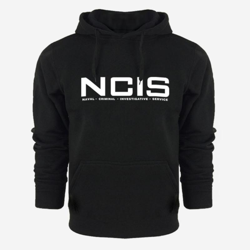 Neue Mode Hoodies Herren Sweatshirt NCIS Print Hoodie Herren Pullover Hoodies Herren Sweatshirts Trainingsanzug Herren L schwarz