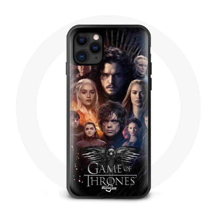 Hülle für iPhone 12 Pro Max Game of Thrones Staffel 8 Game of Thrones Crew Poster Logo A grau