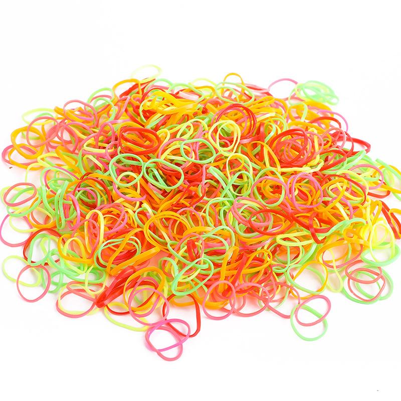 500 Stück Haustier-Gummibänder Gemischte Farben Hohe Elastizität Gummidehnbar Haustier-Haargummis für Katze 500pcs