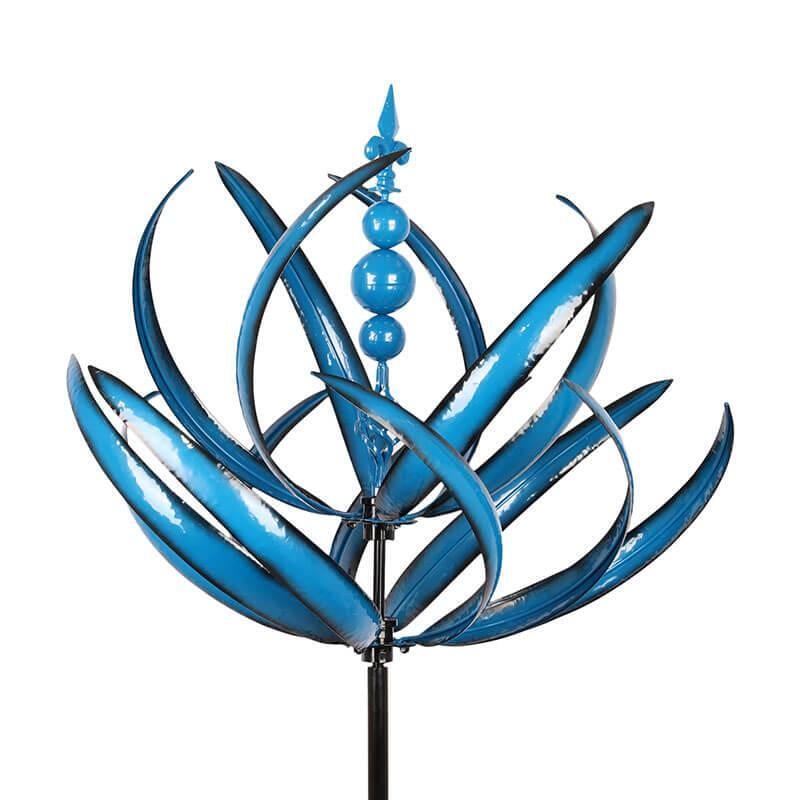 Neu Harlow Wind Spinner Metall Windmühle 3D Wind Powered Kinetische Skulptur Rasen Metall Wind Solar Spinner Hof Garten Dekoration