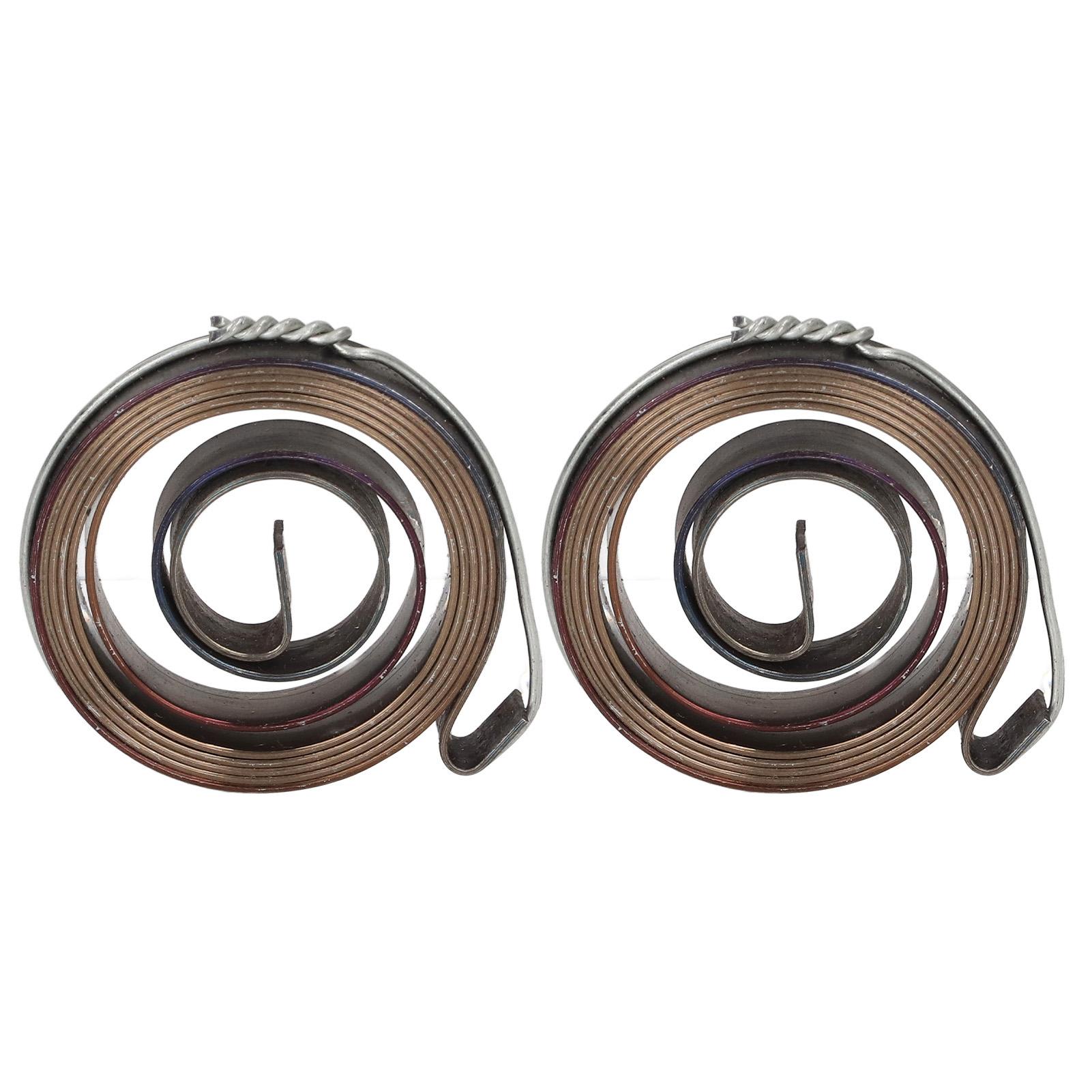 2Pcs Bank Bohrmaschine Rückkehr Frühling Chromeplate Robuste Stabile Pinolenvorschub Rückkehr Spule Frühling weiß