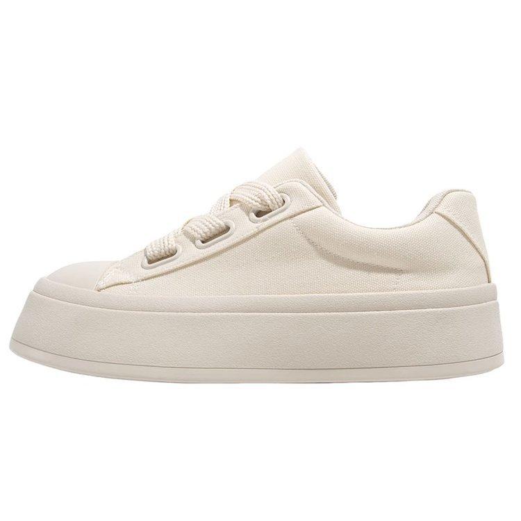 Plateau Weiße Schuhe Damen Herbst Neue Damen Schuhe Nische Lässige Board Schuhe Vielseitige Studenten Einzelne Schuhe 40 white