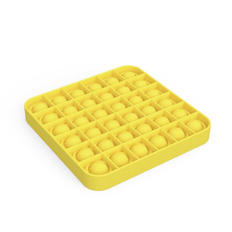 Modisch für Kinderspielzeug, Angstlinderung, Stressabbau für Erwachsene, sensorisches Spielzeug, seine Fidget-Extrusionsblase Square