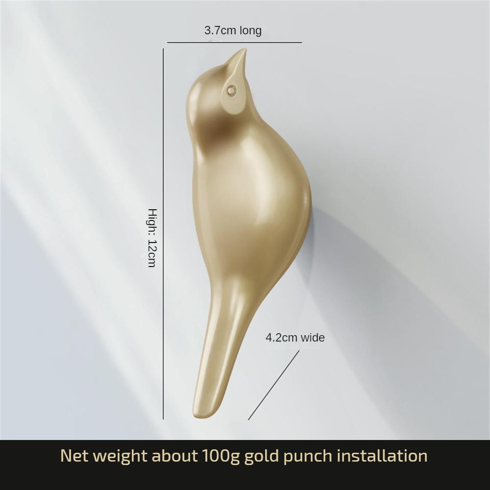 Kreative Vogel Dekoration Haken Wand Schlafzimmer Tür Kleiderbügel 3D Einzelhaken Kleiderhaken Einfache Wandbehang Dekoration tiefen zitrone