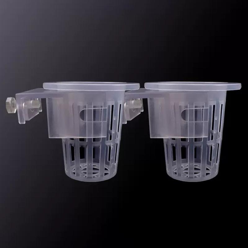 1/2Pcs Hängen Aquarium Pflanze Halter Einstellbare Fisch Tank Pflanzer Tassen Pflanzer Tassen Für Aquascape Dekoration 2Pcs