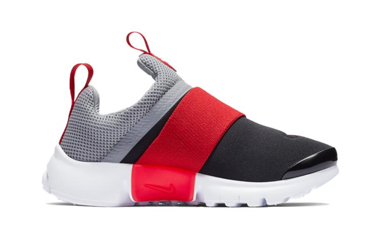 Nike Presto Extreme RT BP Abriebfeste Niedrige Sportschuhe Schwarz Grau Rot Kinder Im Alter von 3 7 Jahren 870023-009 29.5 gray