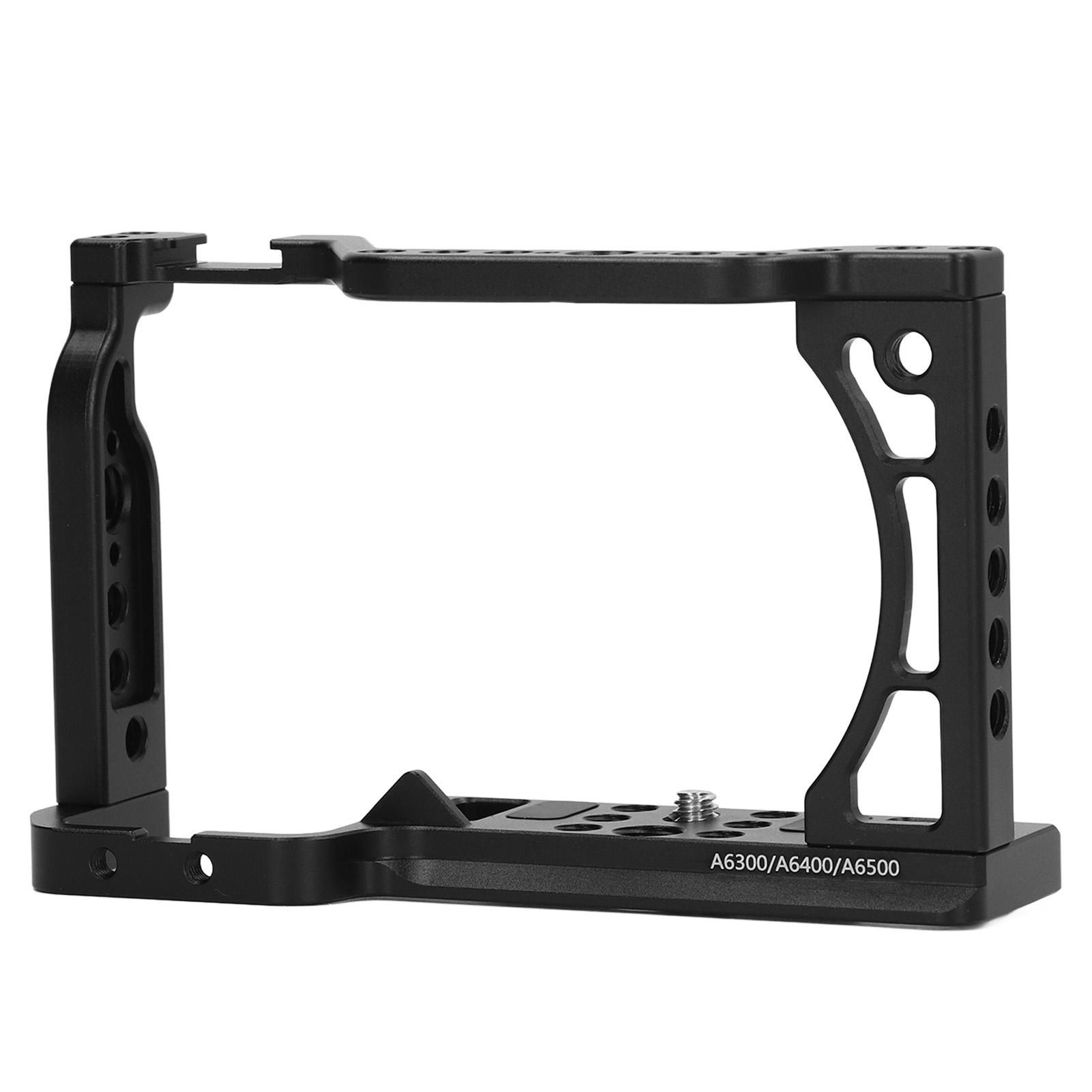 Kameraschutzrahmen Aluminiumlegierung Rutschfester Boden Kamerakäfig für A6500 A6400 A6300 A6000