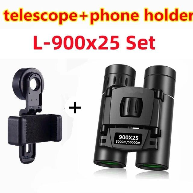 900X25 50000m Zoom-Teleskop Professionelles BAK4 HD Leistungsstarkes Fernglas Langstrecken-tragbares Monokular oder Camping-Tourismus im Freien L--900x25 set