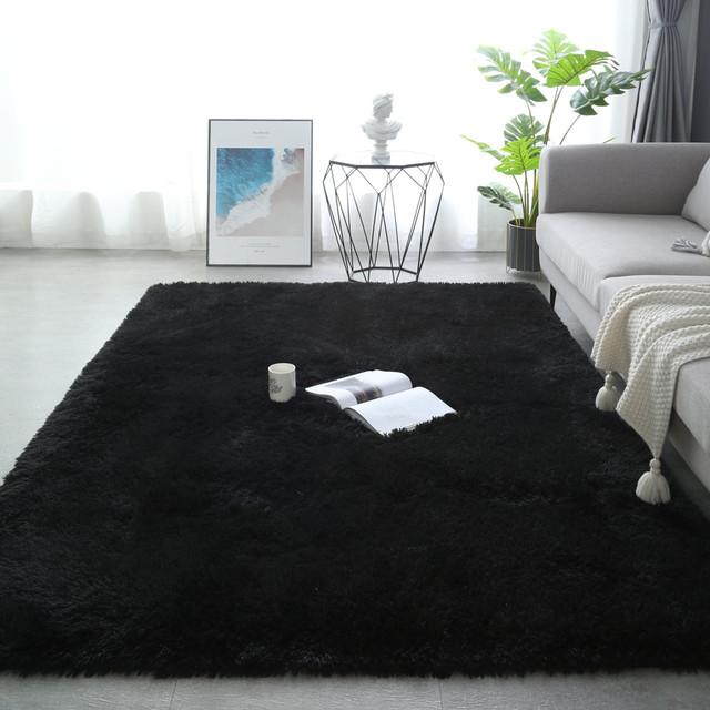 Plüschiger rosa Teppich, Wohnzimmerdekoration, flauschiger Teppich, dicker Schlafzimmerteppich, rutschfester Boden, weiche Lounge-Teppiche, solide große Teppiche 120x200cm