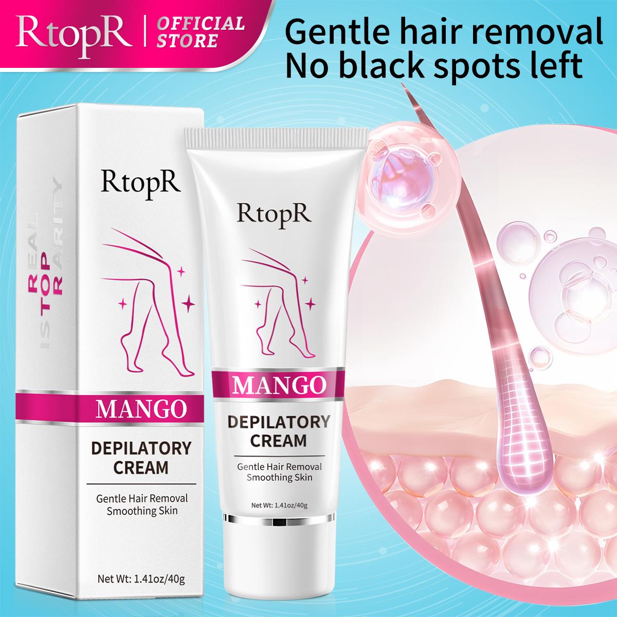 RtopR Mango-Enthaarungscreme für den Körper, schmerzfrei, wirksame Haarentfernungscreme für Männer und Frauen, Aufhellung der Hände, Beine, Achseln, Haarausfall 1pcs