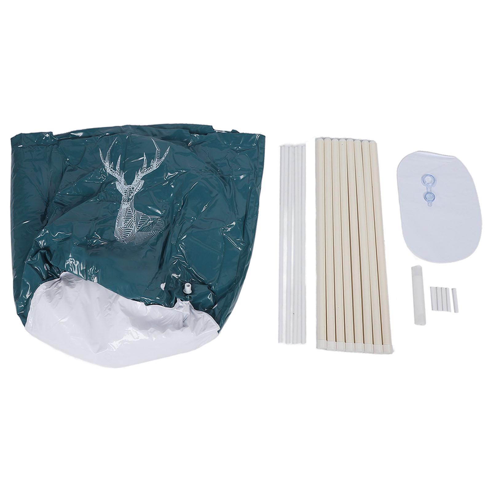 Faltbare Spa-Badewanne 80L Großes Fassungsvermögen PVC Tragbare Faltbare Einweich-Badewanne mit Halterung für