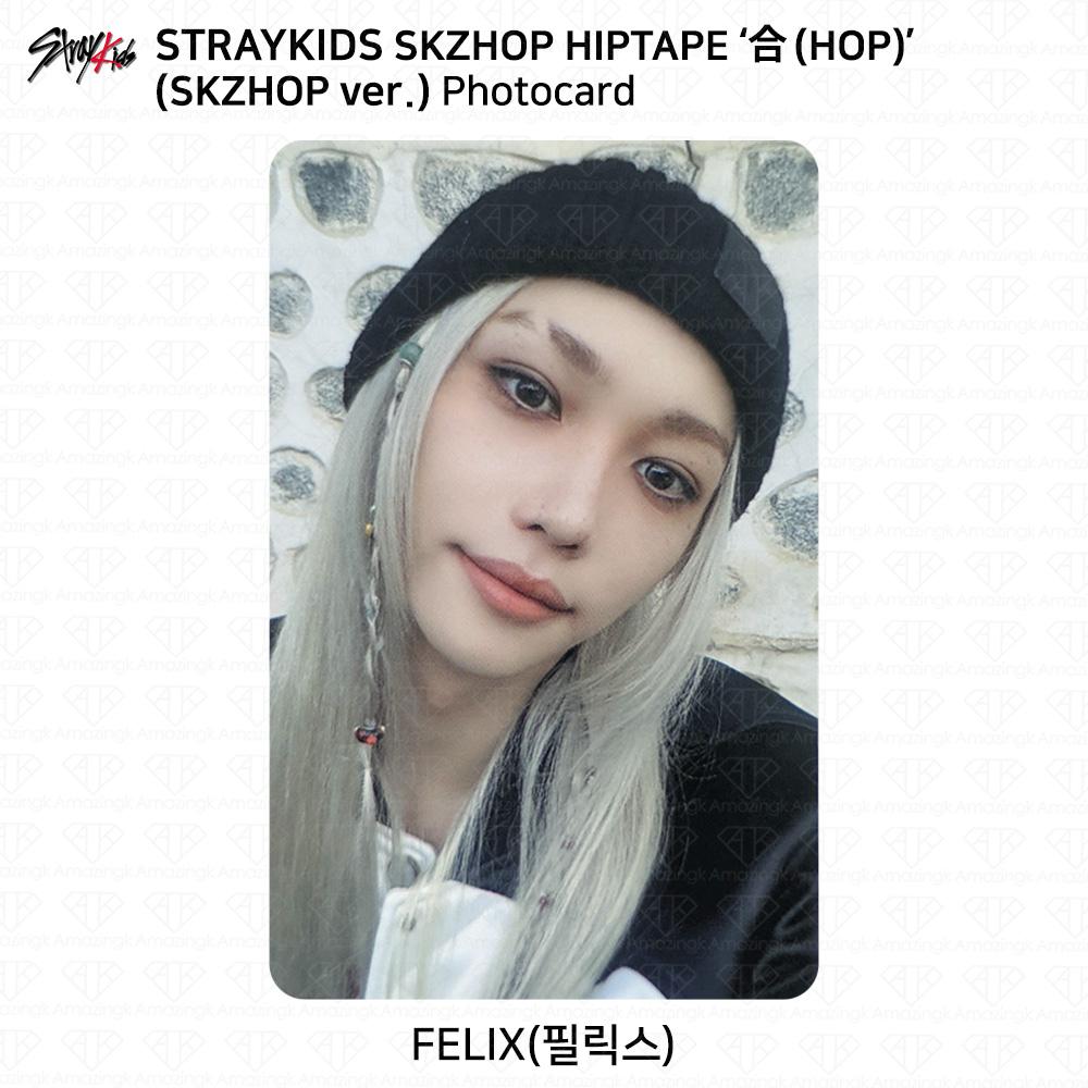 Stray Kids SKZHOP HIPTAPE HOP Akkordeon Offizielle Fotokarteneinheit Monochrom Felix - Skzhop ver