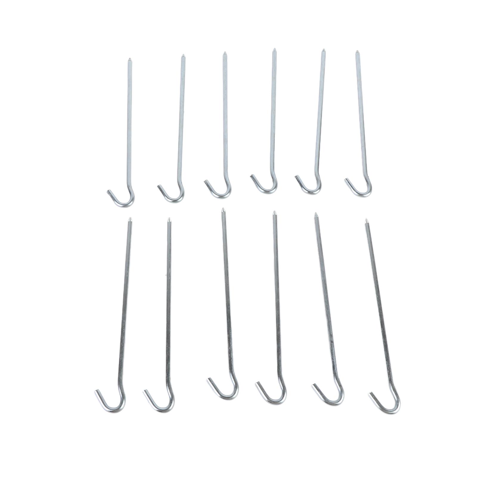 12 stücke Zelt Boden Stakes Heavy Duty Verzinktem Eisen Zelt Boden Heringe für Outdoor Camping