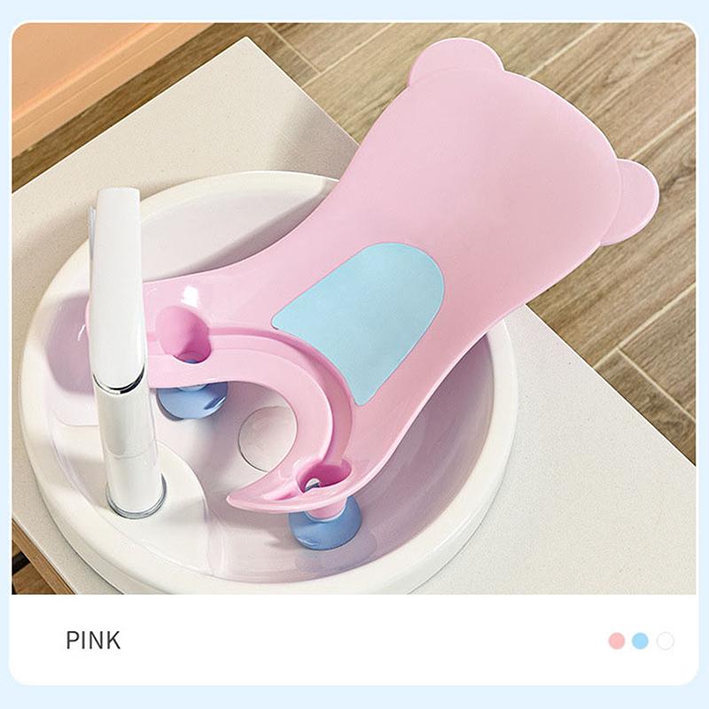 Baby Po Waschen Artefakt Baby Po Waschbecken Neugeborenen Badewannenzubehör Babywanne Toilette Baby Badezubehör Baby Badesitz rosa