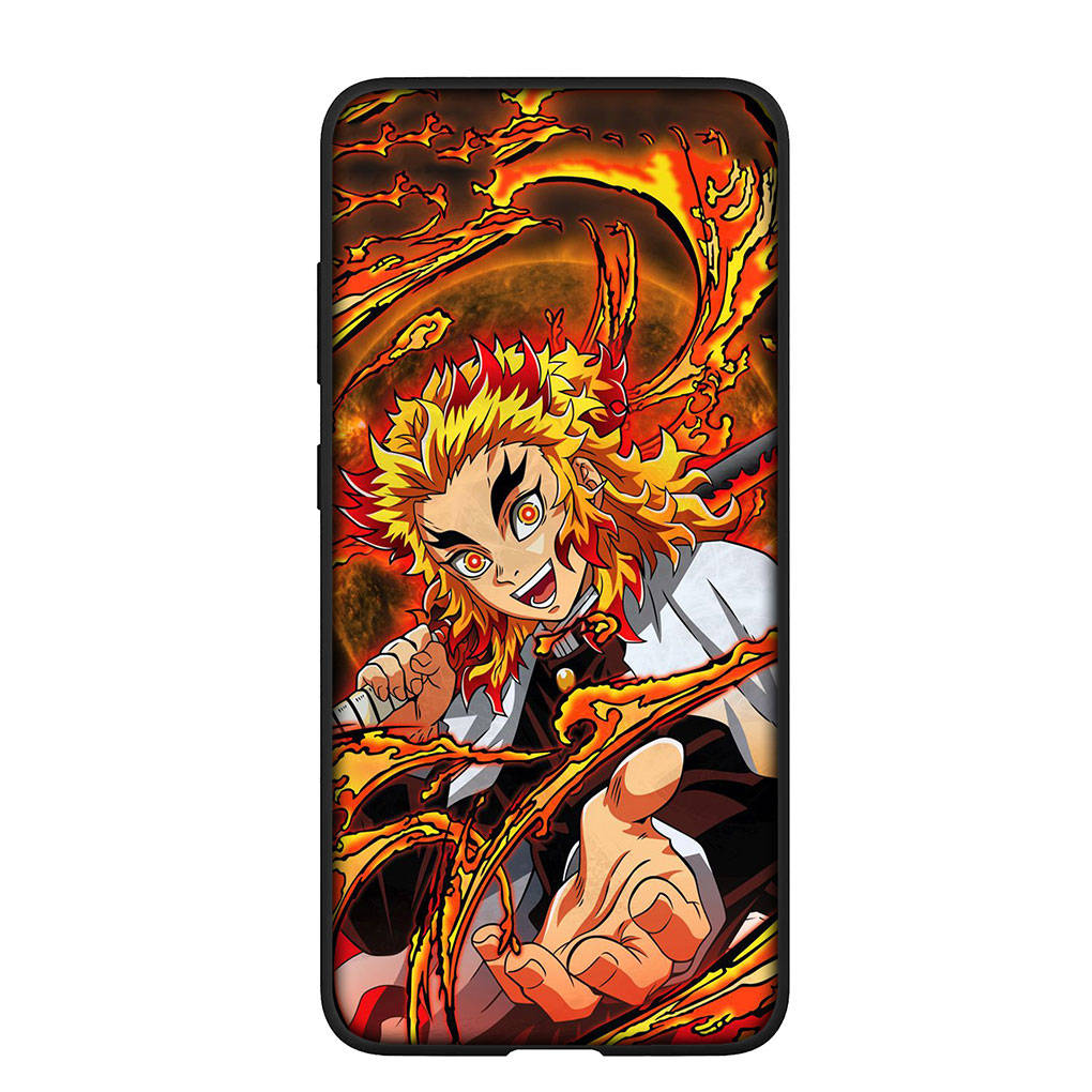 Handyhülle für Samsung Galaxy S25 S24 S23 iPhone 16 15 Xiaomi Redmi Note 14 13 12 16E 11 Pro Max OPPO Moto Huawei Dämon Slayer Rengoku Kyoujurou Cover for Samsung Galaxy S23 himmelblau