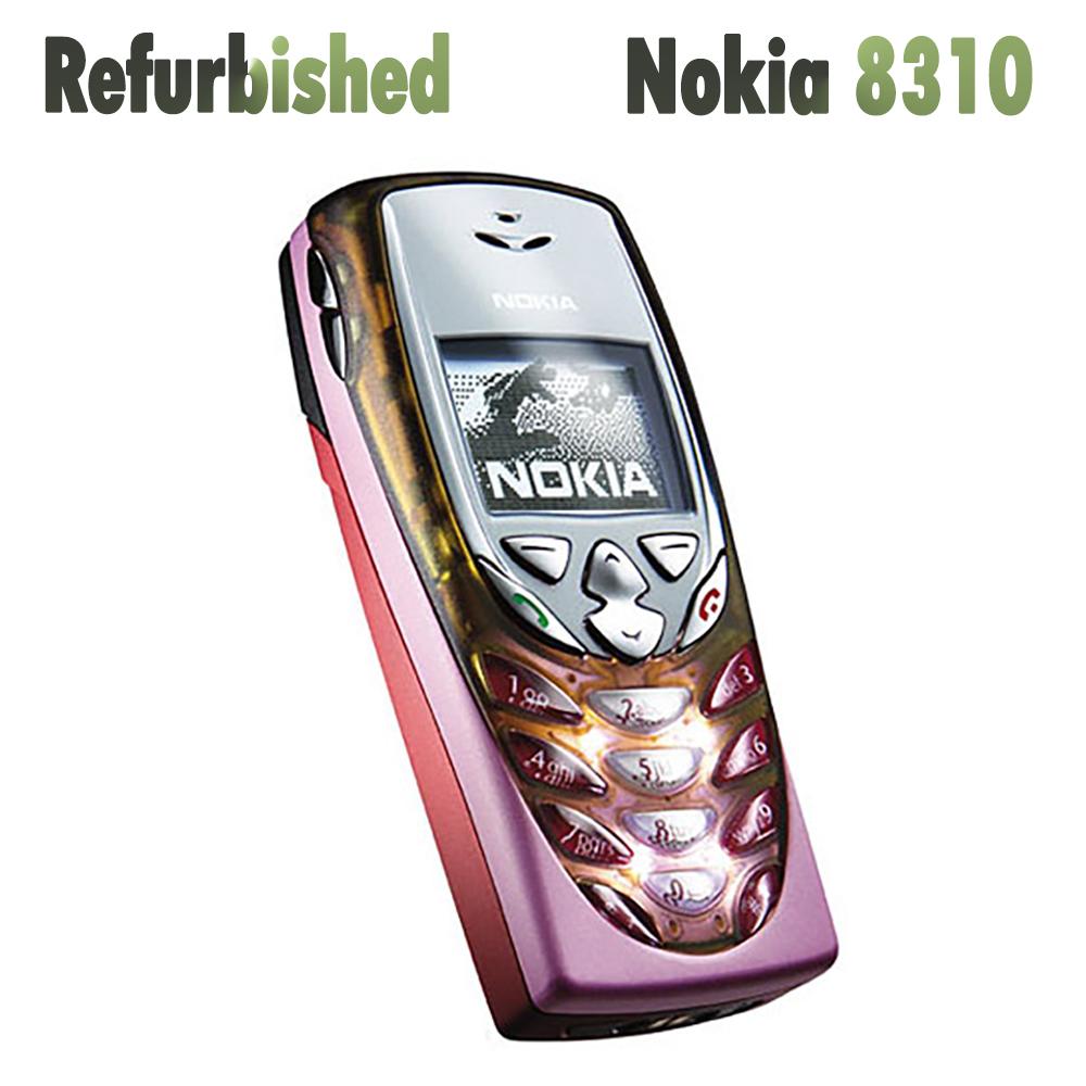 Generalüberholtes Nokia Original Nokia 8310 2G Mobiltelefon mit 1 SIM No charger schwarz