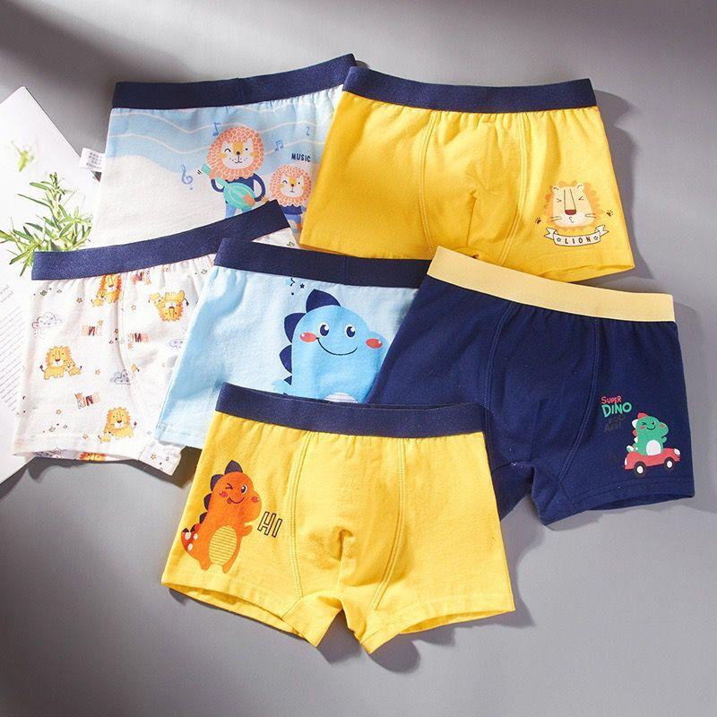 6 Teile/los Jungen HöschenUnterhosen für Kind kinder Unterwäsche Kinder Unterwäsche Baumwolle Boxer 1-12Y M bunt