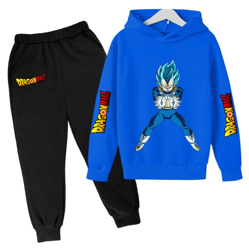 Kinder Hoodie Anzug Dragon Ball Z Anime Goku Lieblich Kawaii Oberteile Jungenbekleidung Kinderkleidung Mädchengrößen 100-160 Warm Wintermode 100