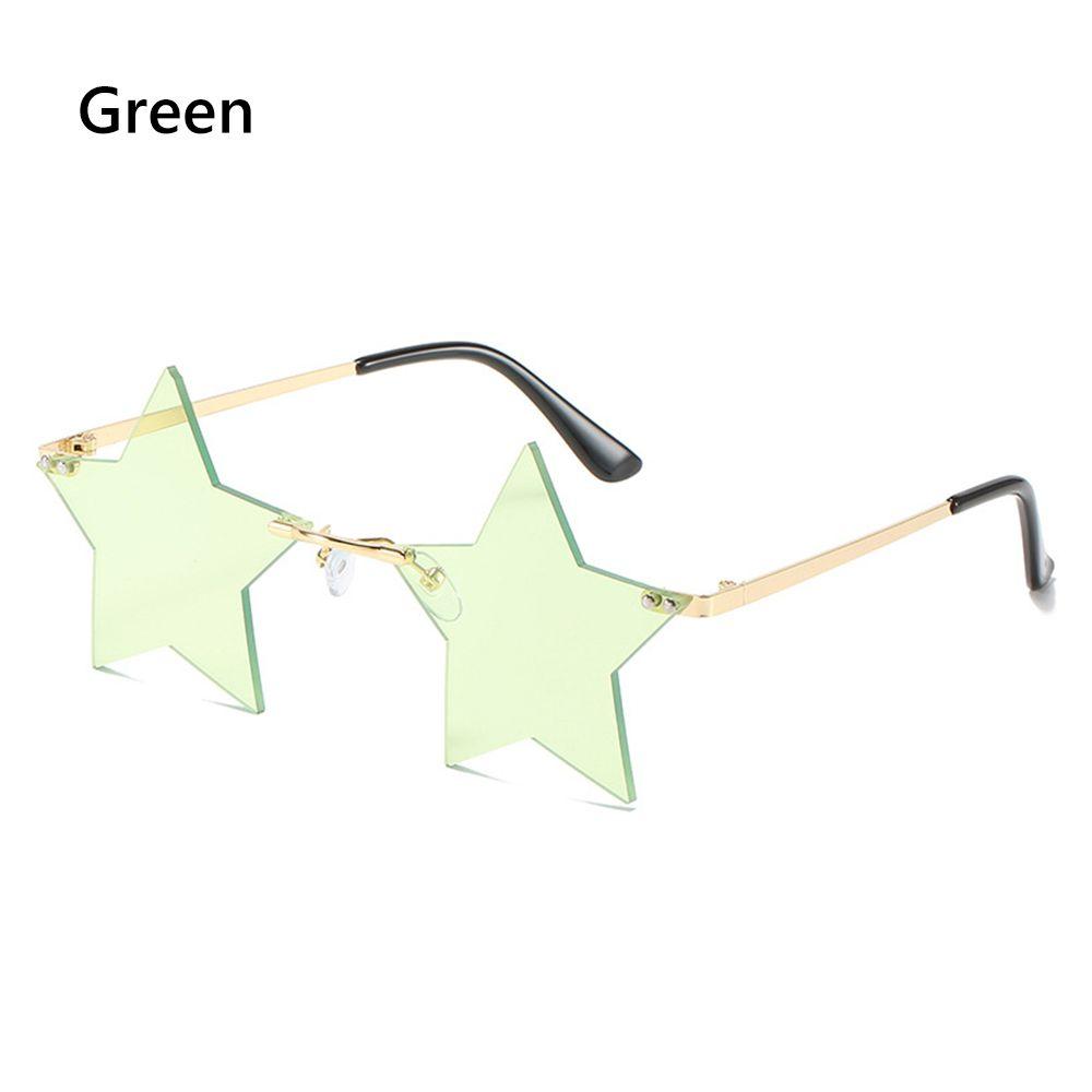 Süßes Design für Damen und Herren Brillen Party funktionale hochwertige Brillen Randlose Sonnenbrillen Sonnenbrillen Sternform