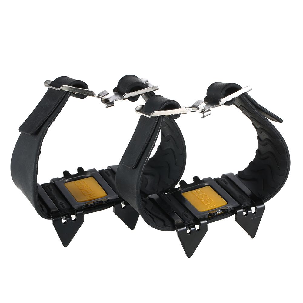 4 Zahn Steigeisen Outdoor Bergsteigen Wandern Eis Ski Schneeschuhe Spikes Winter Anti Rutsch Eis