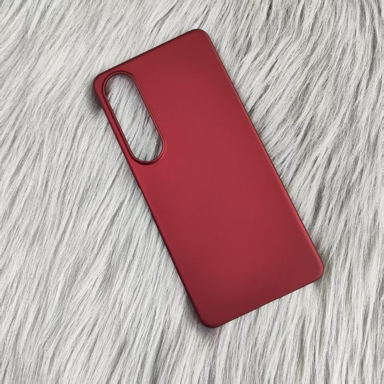 Ultradünne Matte Hart-PC-Handyhülle Für Sony Xperia 1 VII 10 V IV 5 III 1 V 10 III IV Stoßfest Einfarbig Abdeckung Bumper Hülle Sony Xperia 1 V rot