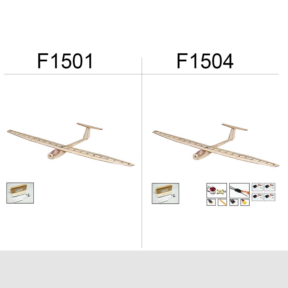 Dancing Wings Hobby F1501 Balsa RC Flugzeug Segelflugzeug 1550mm Spannweite Flugzeug DIY KIT F1501 khaki