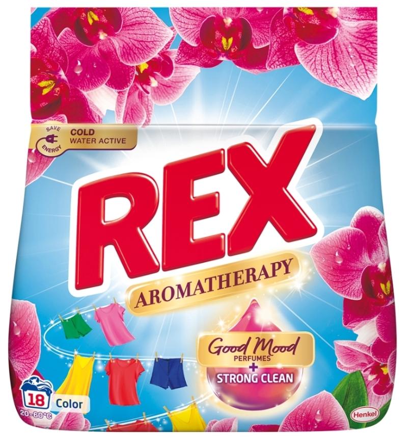Rex Aromatherapy Color Orchid, Waschpulver für farbige Textilien, 0,99 kg